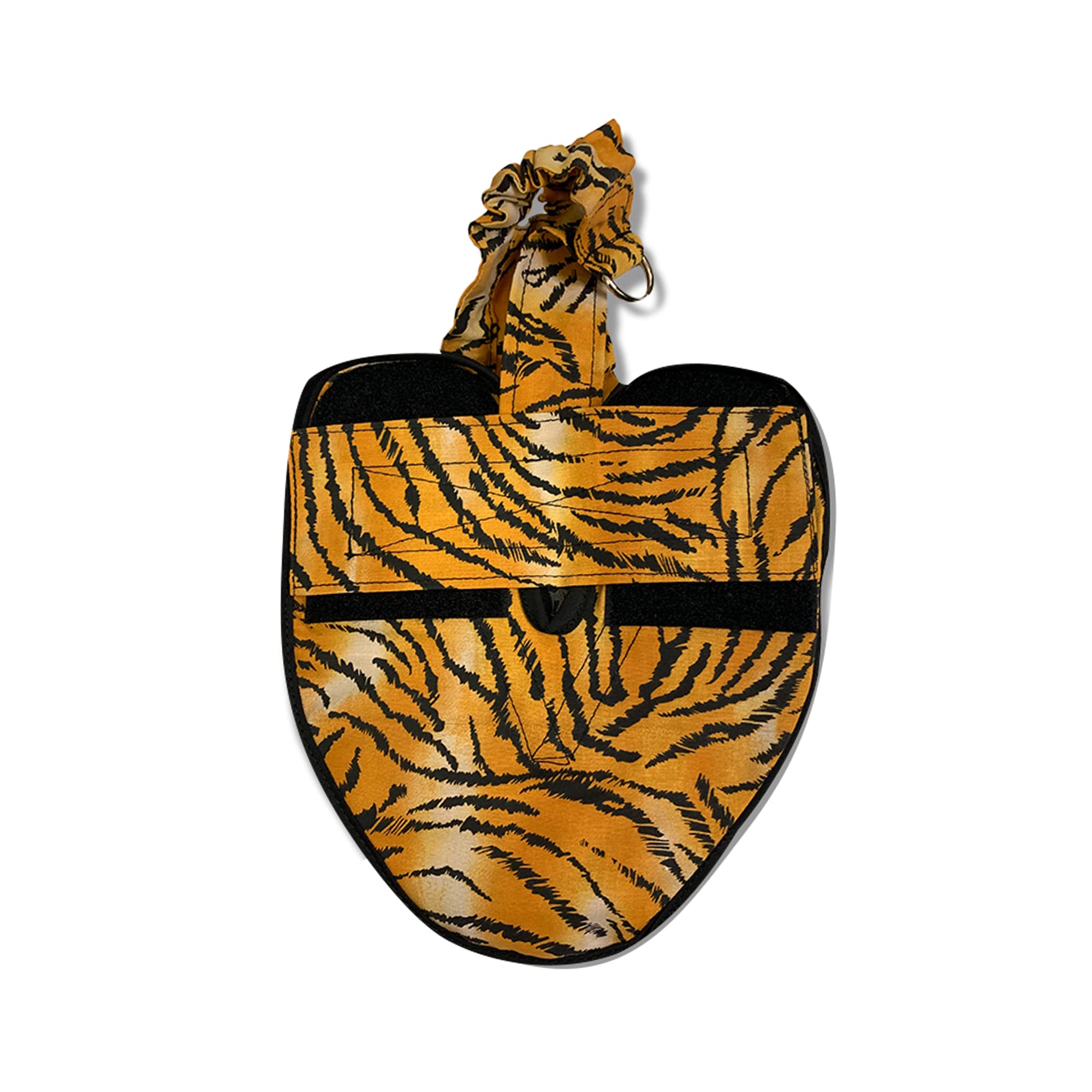Bird Diaper, Wrap Around - for Hens, Roosters, Ducks, Leak-Proof Design, Comfortable Bird Harness with Sewn-in Liner, Secure Hook and Loop Closure - Large, Tiger