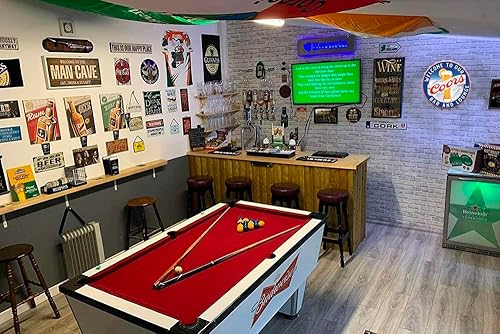 Miniatura 4 de mokarier Letrero decorativo con texto en inglés "Welcome to Our Bar and Lounge" (Bienvenido a Our Bar and Lounge), tapas de botellas, letreros de