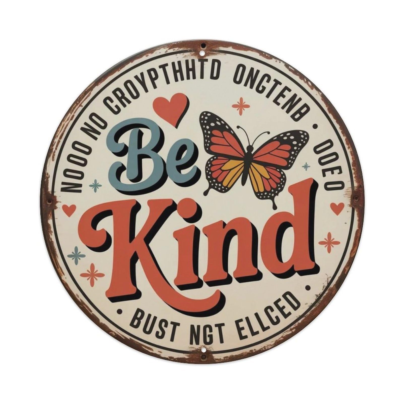 Be Kind Metal Tin Sign Plaque