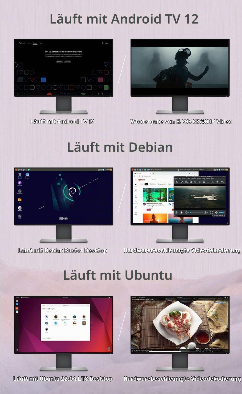 Nanopi R6S Mini Router OpenWRT mit DREI Gbps Ethernet Ports LPDDR4X 8 GB RAM basierend auf RK3588S Soc für IOT NAS Smart Home Gateway-Unterstützung Debian Ubuntu (mit Metallgehäuse, 8+64 GB)