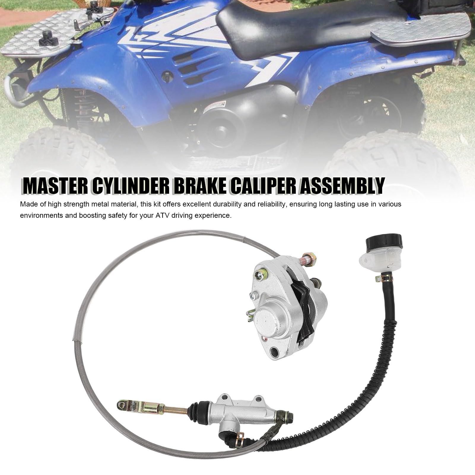 Gruppo Cilindro Principale e Pinza Freno Posteriore ATV con Tubo Olio per Polaris Trail Boss 325 330