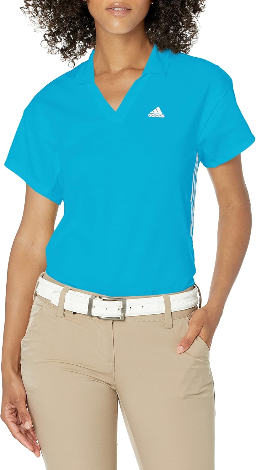 adidas Women's 3-Stripes Primegreen Golf Polo Shirt