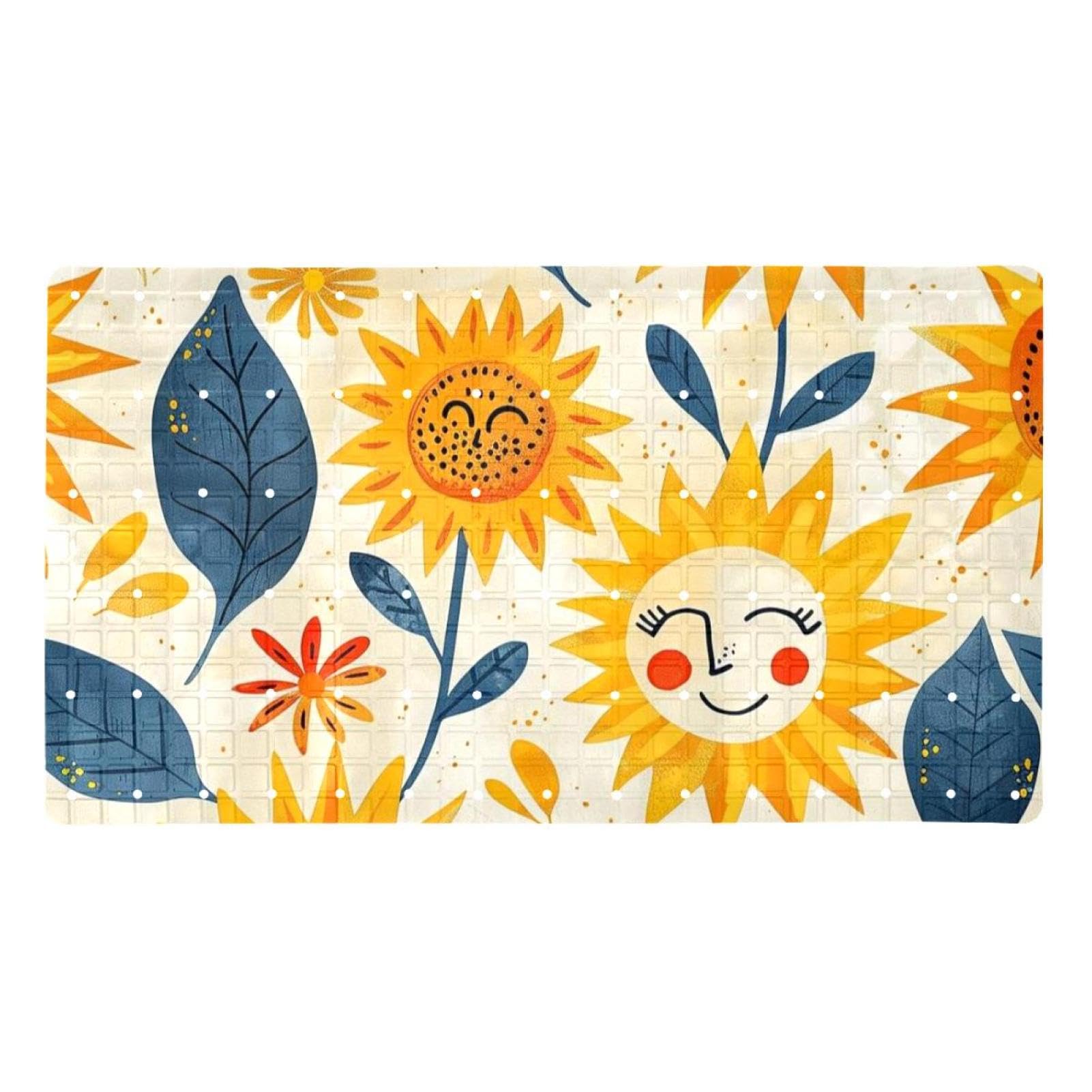 Tapete de bañera extralargo antideslizante You Are My Sunshine para toda la familia