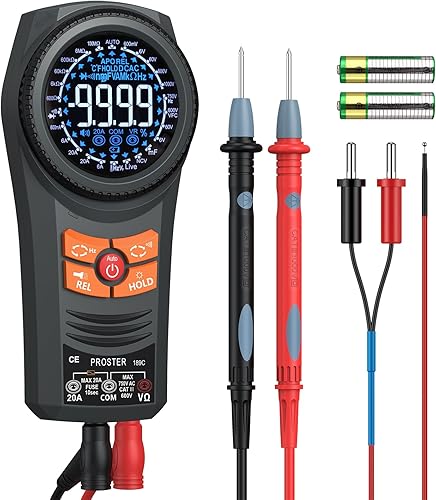Proster Smart Multimeter Tester - 6000 Counts Multi Meter TRMS AC/DC Voltage & C