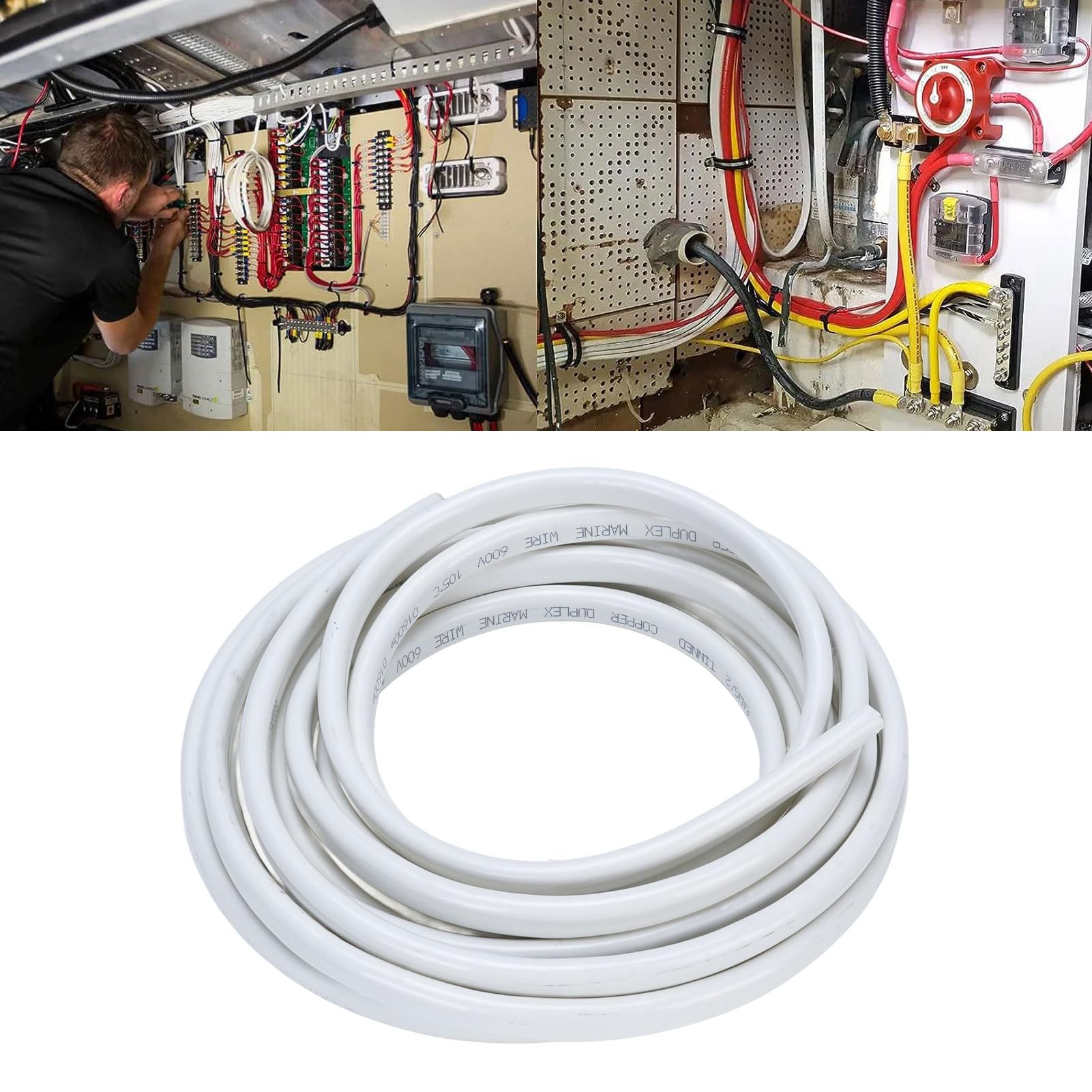 10 Gauge Marine Wire Excellent Conductivity Boat Yacht Car RV Camping Trailer