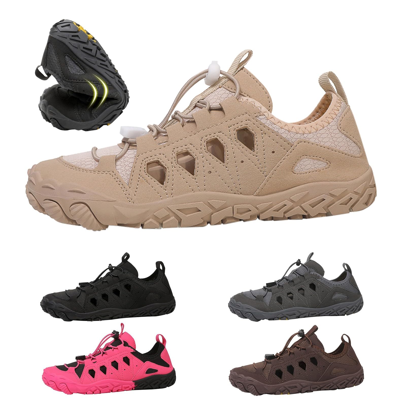 Genérico Escarpines Mujer Hombre Zapatos de Agua Escarpines Deportes Acuáticos Zapatos de Playa Calzado Surf Zapatillas de Baño Unisex Adulto