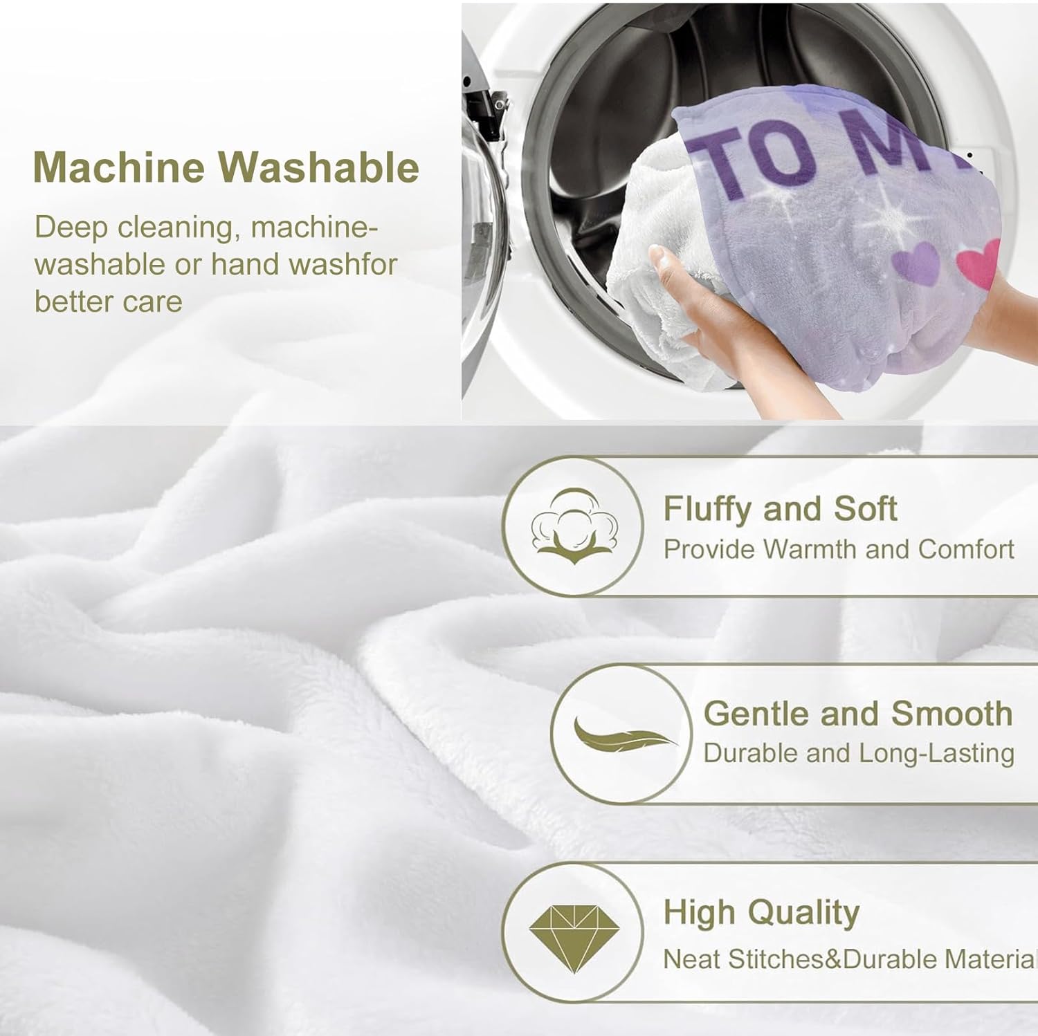 to My Bestie Blanket, Friendship Birthday Gifts for Women Best Friend Sister, 80"X60"