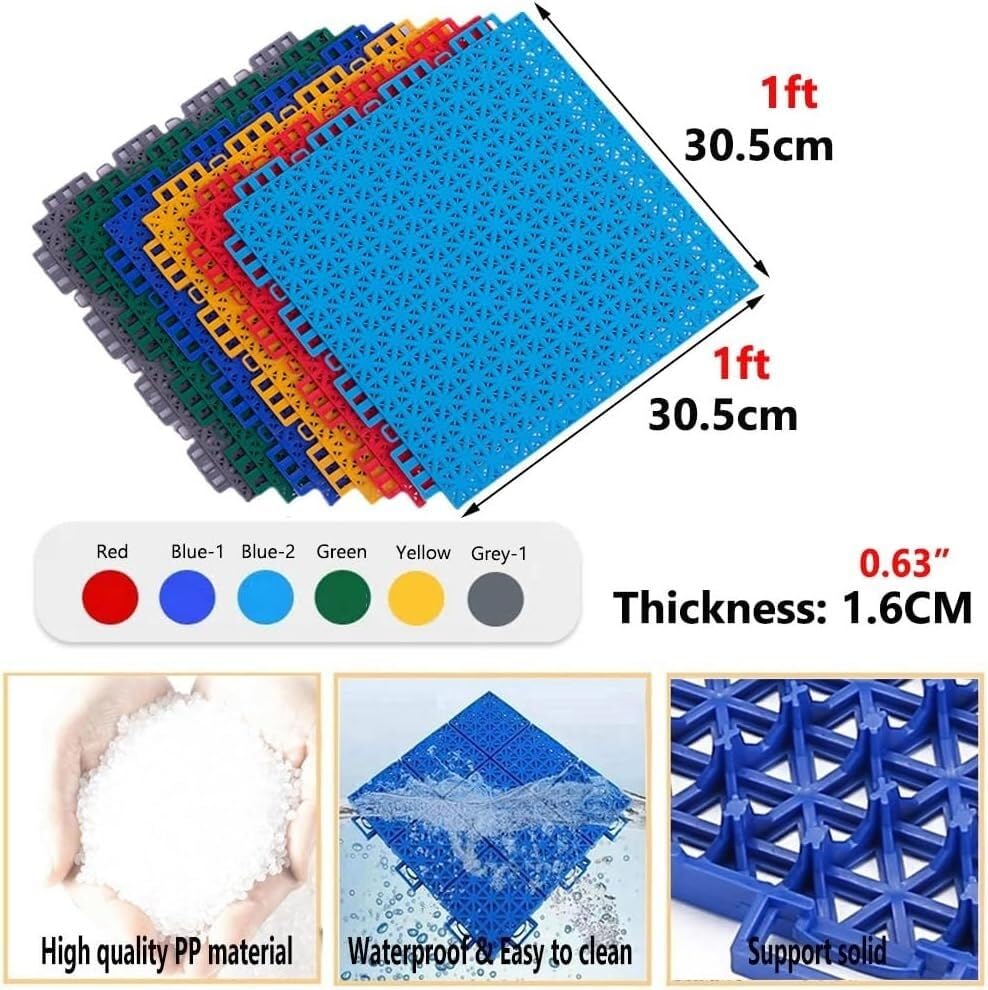 Baldosas modulares entrelazadas para solucionar suelos dañados 2