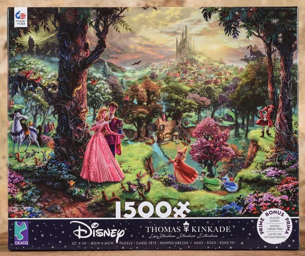 Ceaco - Thomas Kinkade - Disney Dreams Collection - Sleeping Beauty - 1500 Piece Jigsaw Puzzle