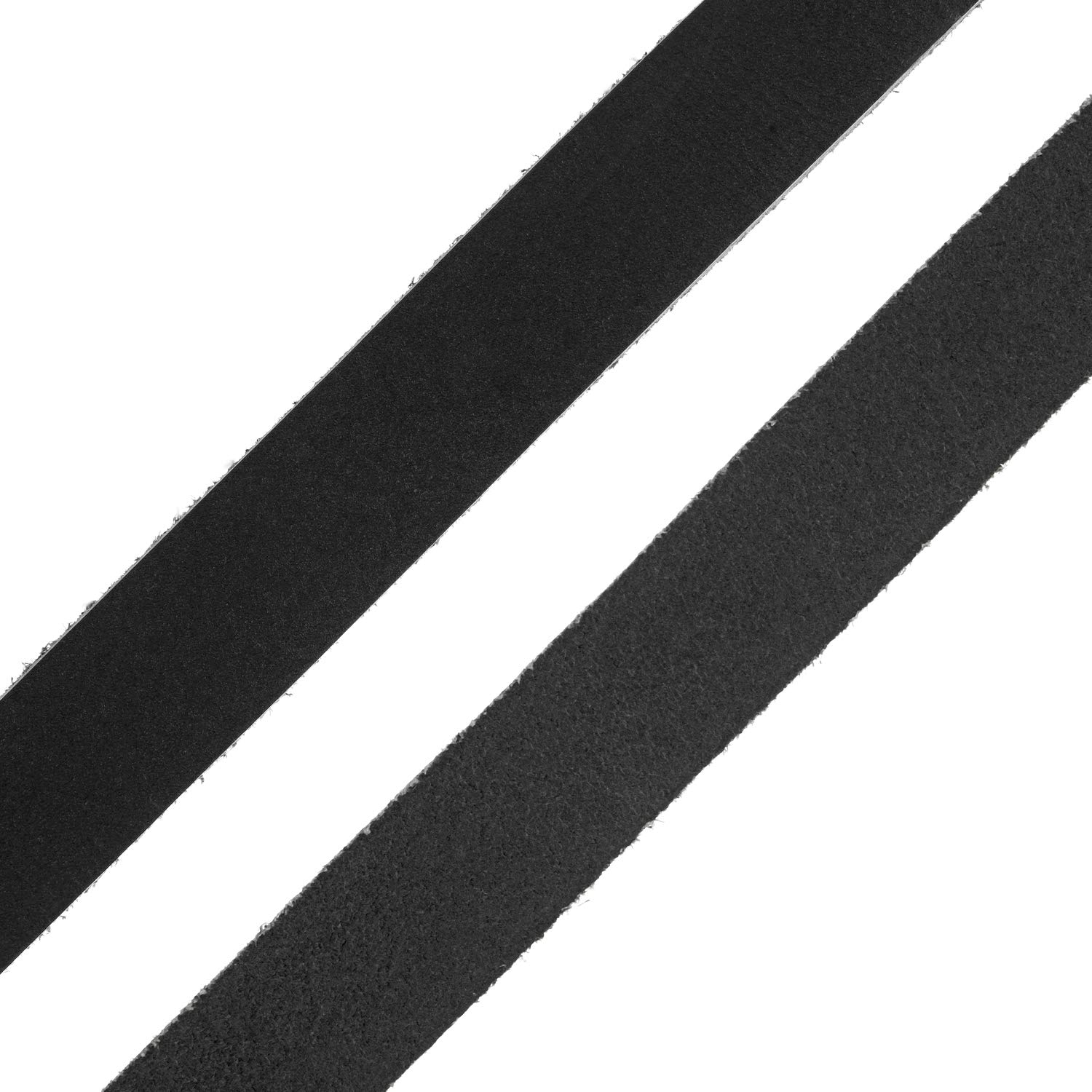 Auroris - 5 m nastro in pelle piatta 20 mm di larghezza nero
