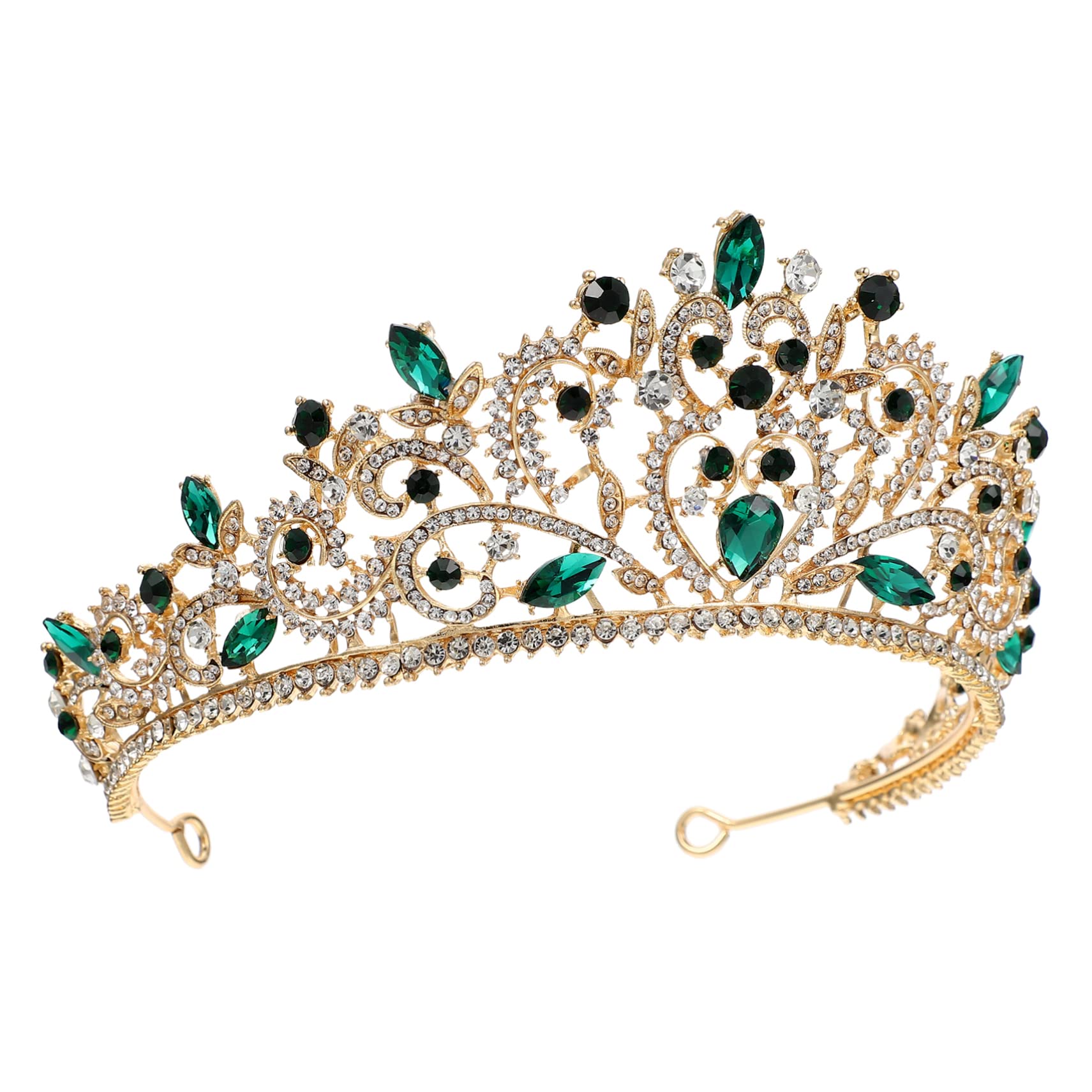 FOMIYES Krone Haarschmuck Tiaras für Frauen Kopfschmuck für die Braut Haarschmuck für die Hochzeit Dusche Haarschmuck für die Braut Tiara für Frauen Mädchen Tiara braut strass tiara Metall