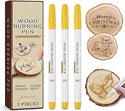 3 Pcs Wood Burning Pen Set Portable Pyrography Pen for Wood Burn Personalized Customization Accurately and Easily Burn Designs on Crafts Suitable for Beginners DIY