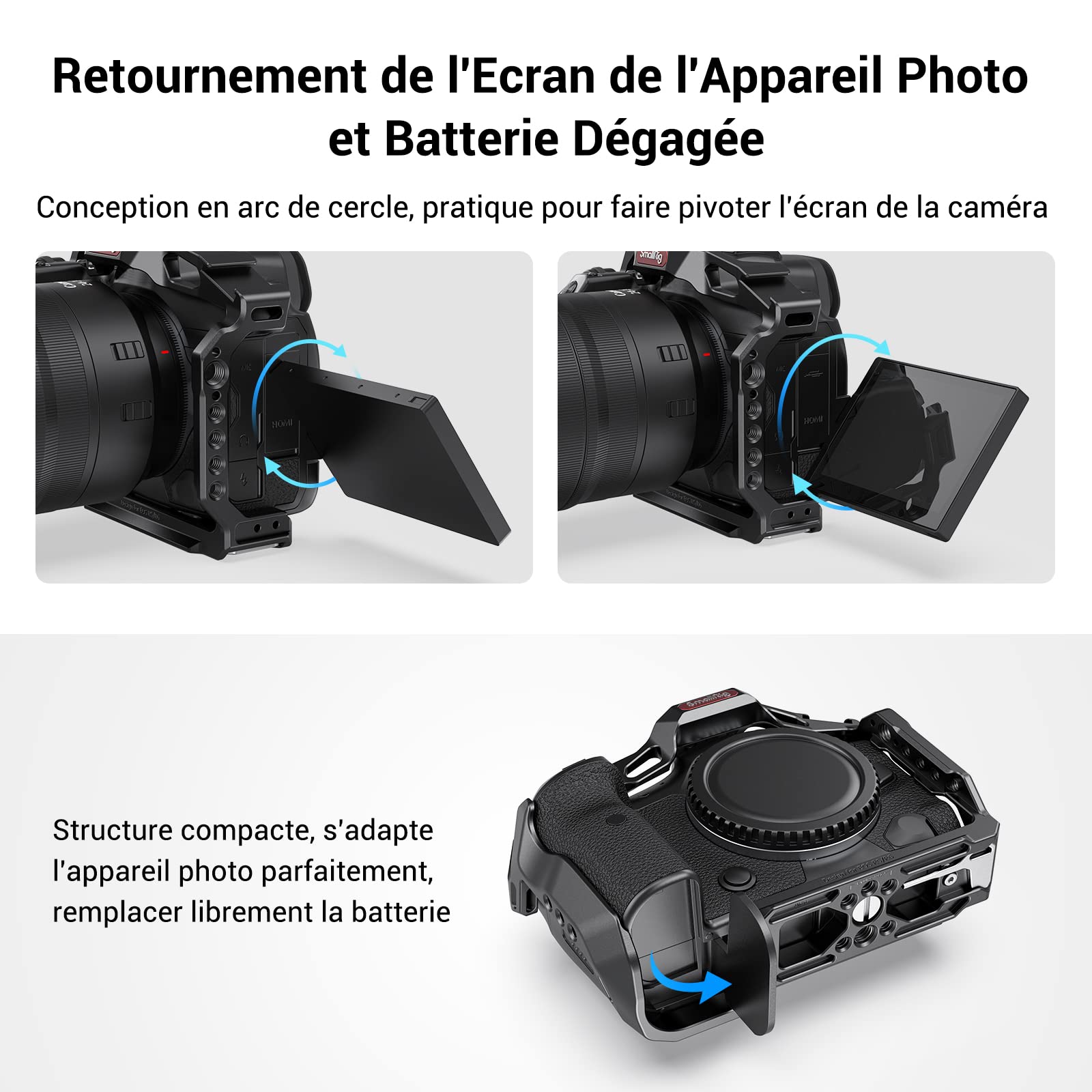 SMALLRIG Cage pour Canon R5, R6 et R5 C - 2982B