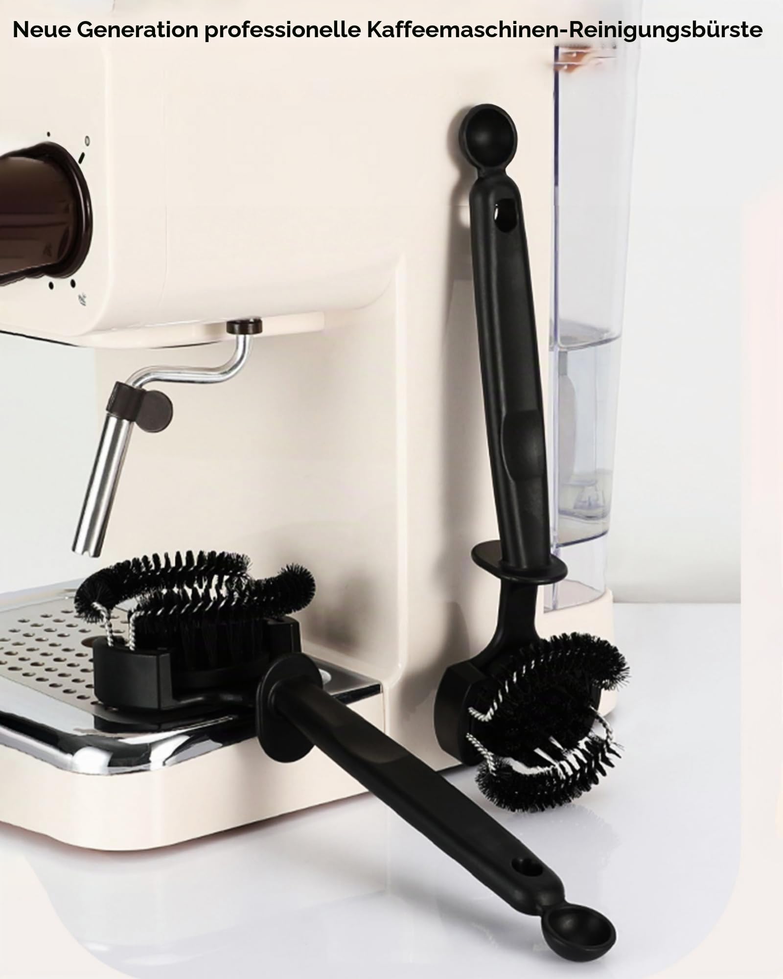 Reinigungsbürsten-Set für Espressomaschinen mit Siebträger-Reinigungsscheibe (51mm Brush and Disc)
