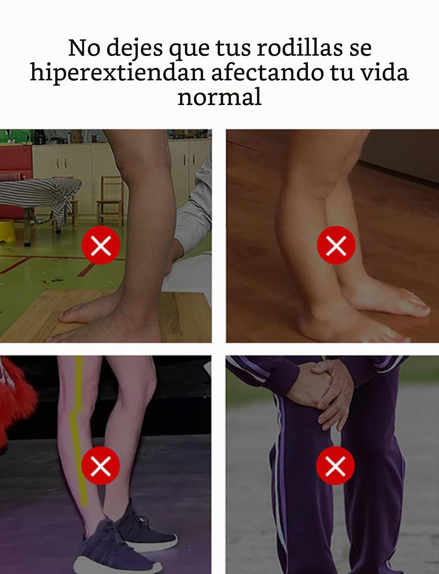 Genérico Inmovilizador de Rodilla Ajustable, órtesis de hiperextensión de Rodilla, órtesis de Rodilla Fija, órtesis de fijación for abducción de Rodilla hemipléjica(Left Knee Black,XL)