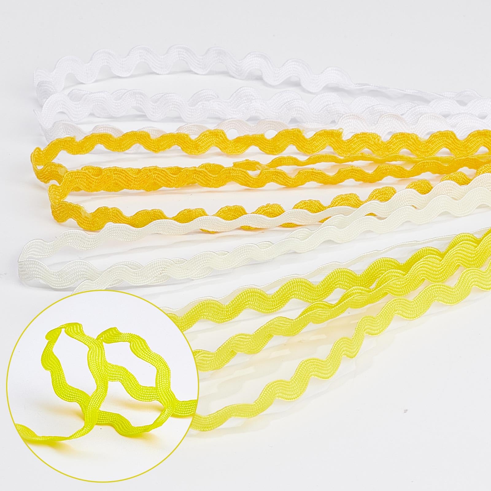 Ric Rac Trim GORGECRAFT 24 Yards 12 Colors Rick Rack Trim Ribbon 5mm ...