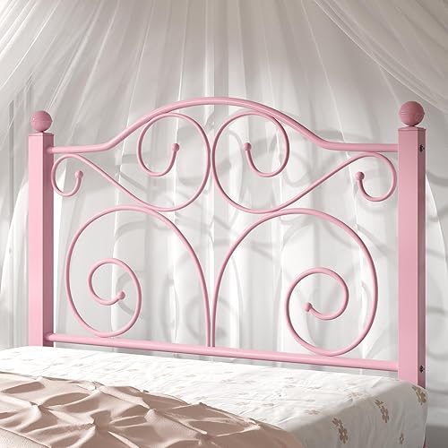 Miniatura 57 de VECELO Base de cama tamaño individual con cabecero y estribo, soporte de listones de metal resistente, base de colchón de plataforma, no necesita