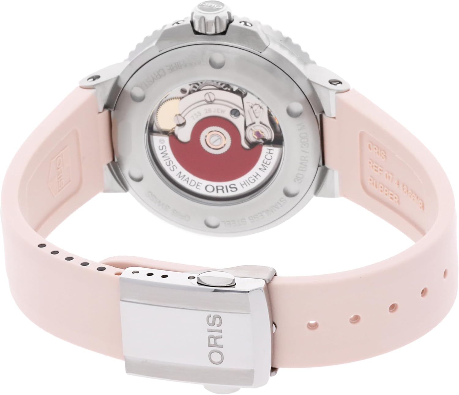 Oris Aquis Automatic Mother of Pearl, Pink Dial Watch 01 733 7770 4158-07 4 18 66FC (Pre-Owned)