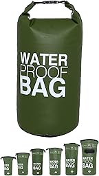 DonDon Dry Bag Waterproof Bag 2L, 5L, 10L, 15L, 20L, 30L with Shoulder Strap