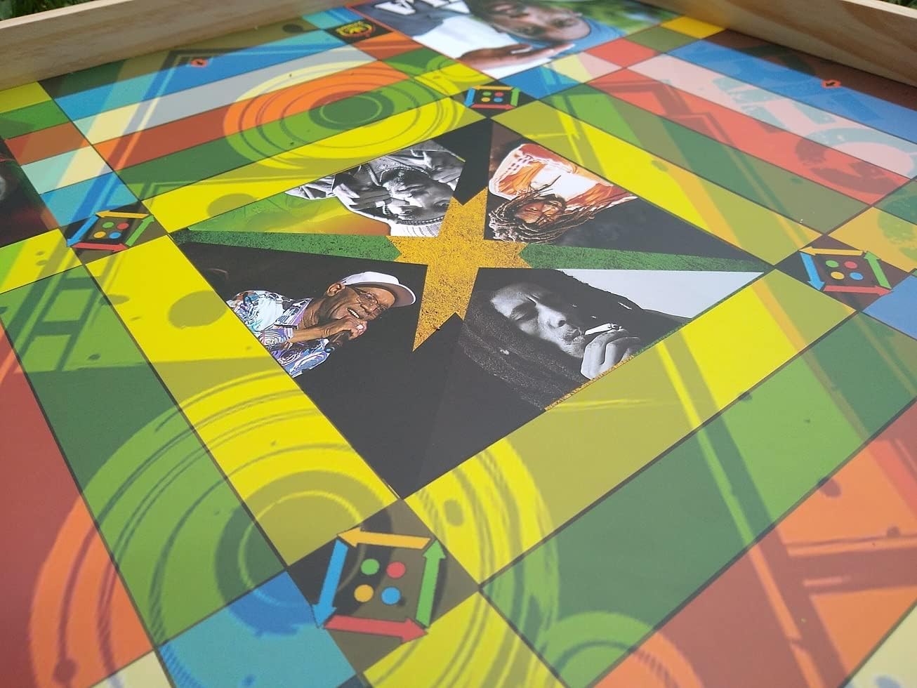 Jamaican Ludo Reggae Legends Edition v2.0 | 24in x 24in Board Game | Family Game Night Activity | Fun Easy Multi-Player Entertainment (Ludi/Ludy/Loodi)