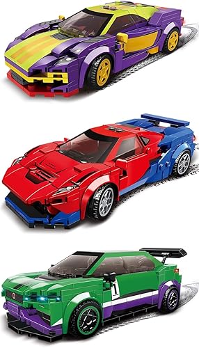 LOLO'S Juego de bloques de construcción. Ultimate Block Builder Set Coches de acción de retroceso - Crea, construye y corre (Racing