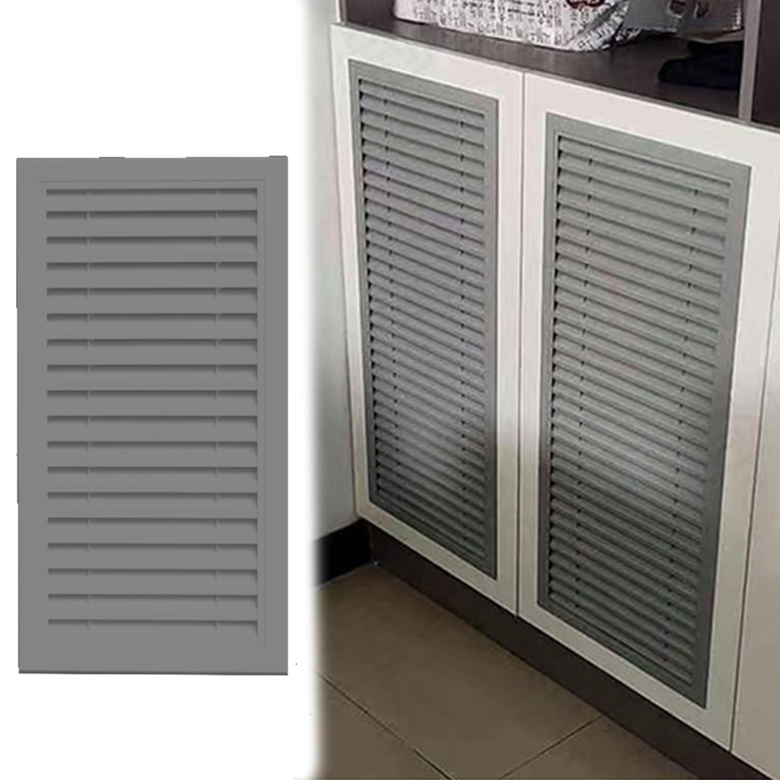 lüftungsgitter Aluminium-Rücklaufgitter, Luftzufuhr-Entlüftungsabdeckung Breit 10 20 30 40 Cm, Lüftungsgitter Für Klimaanlagen An Der Hauswand(A,35x80cm/14x32in)