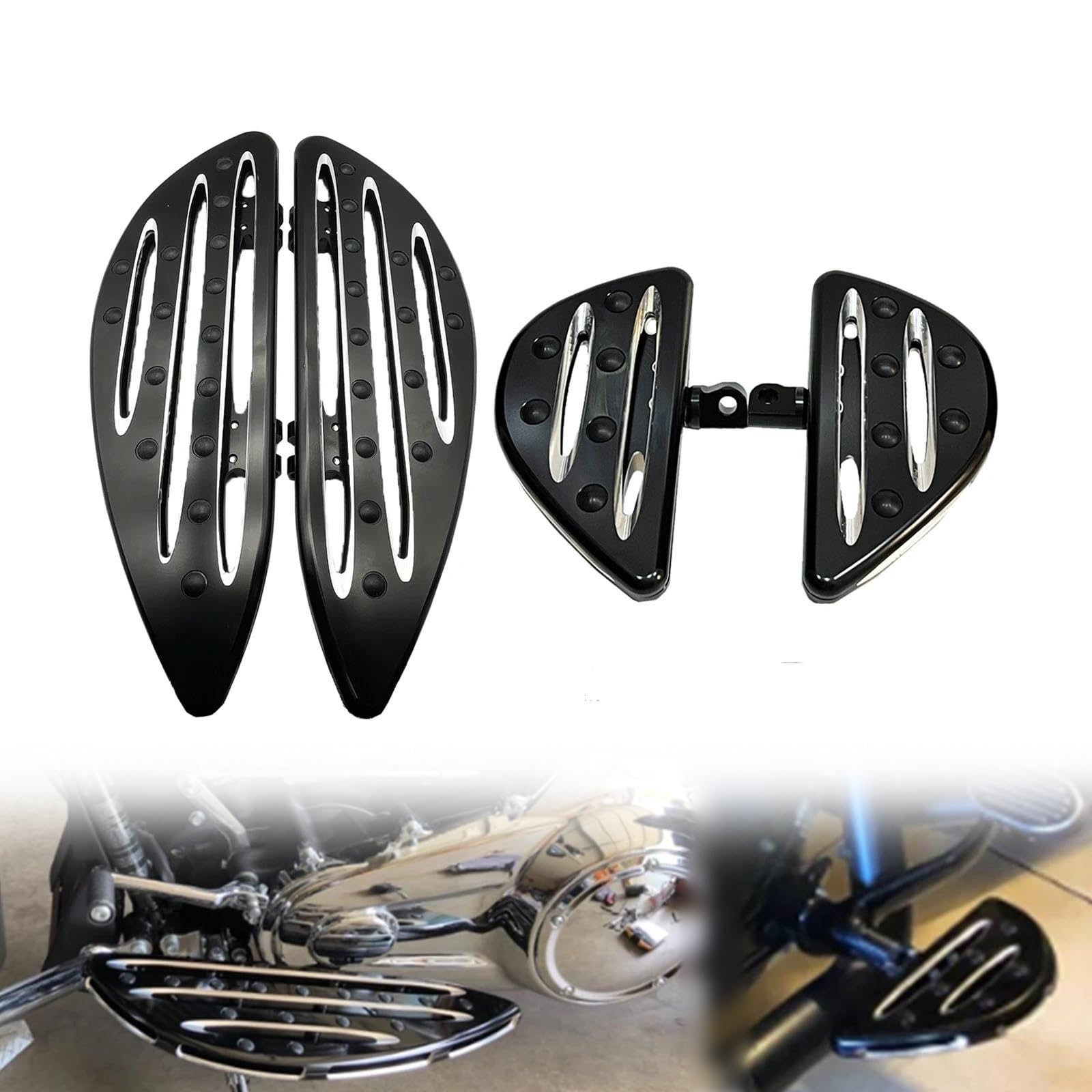 Marchepieds avant et arrière de moto pour Harley Touring Softail