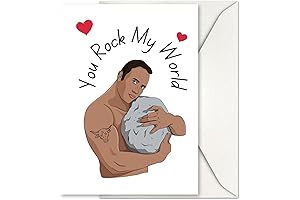 Dwayne The Rock Johnson Valentine Jokes Card