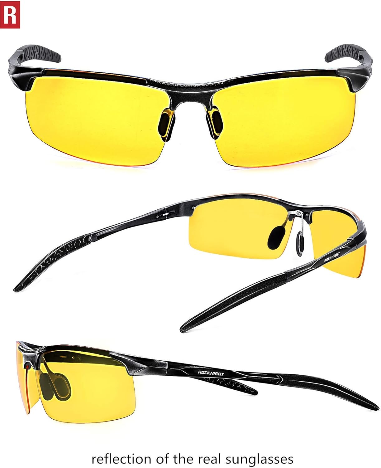 ROCKNIGHT HD Polarized UV400 Protection Outdoor Hiking Sunglasses