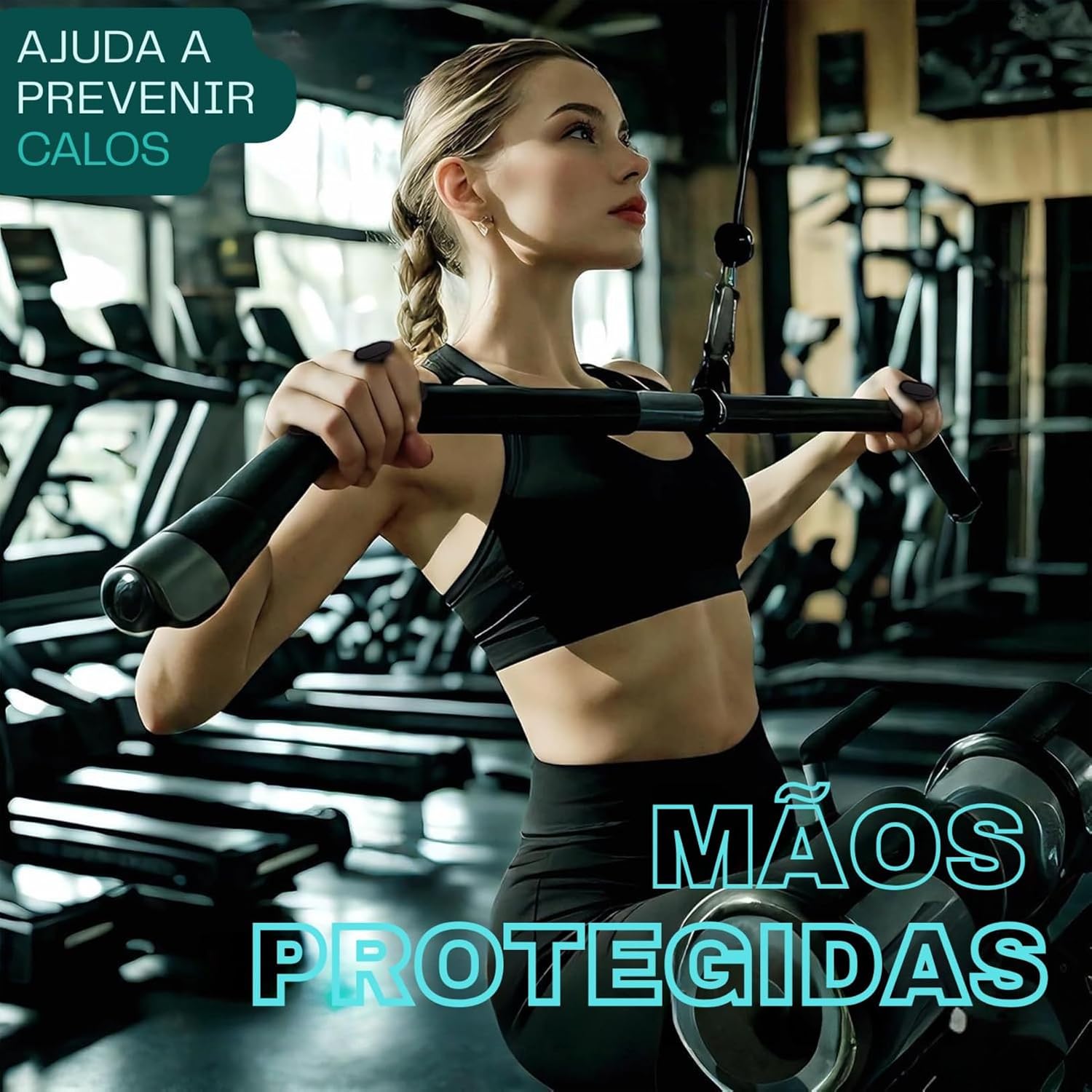 ALENKO Luva de Academia MaxGrip Palm Pro – Hand Grip Ergonômico para Musculação Crossfit Halteres Barra Peso Livre Proteção para Mãos Antiderrapante Tamanho Único ALENKO Luva de Academia MaxGrip Palm Pro – Hand Grip Ergonômico para Musculação Crossfit Halteres Barra Peso Livre Proteção para Mãos Antiderrapante Tamanho Único