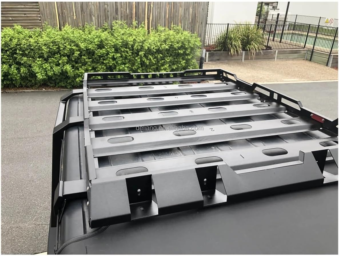 Cargo Box for Roof Rack Compatible for Jeep Wrangler Steel Roof Rack with Ladder FITS to 4 Doors JL 4x4Car Roof Rack Car Auto Parts Universal Roof Rack Crossbars Raised Rails