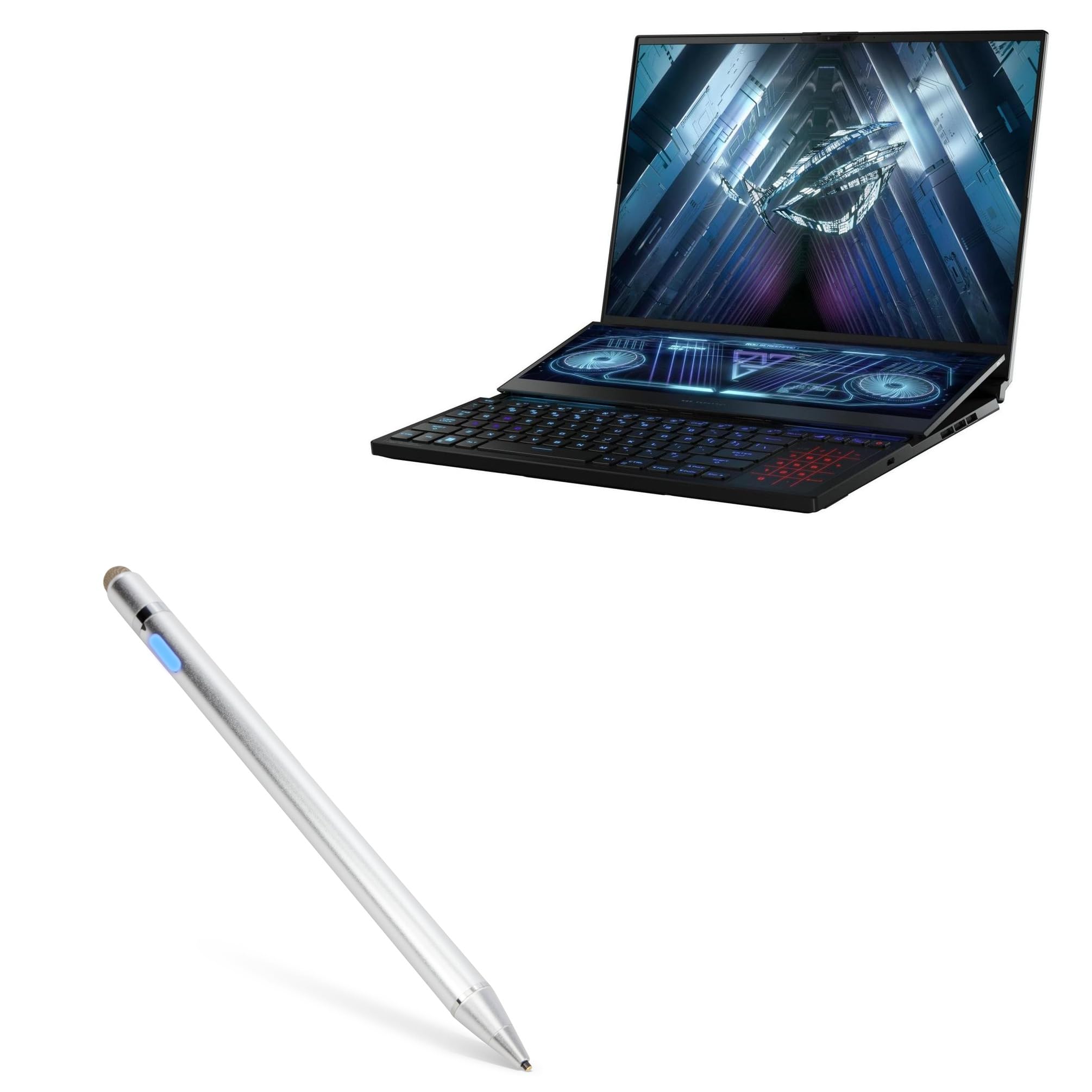 BoxWave - Lápiz capacitivo compatible con ASUS ROG Zephyrus Duo 16 (GX650) AccuPoint Active Stylus, lápiz capacitivo electrónico con punta ultrafina para ASUS ROG Zephyrus Duo 16 (GX650), color
