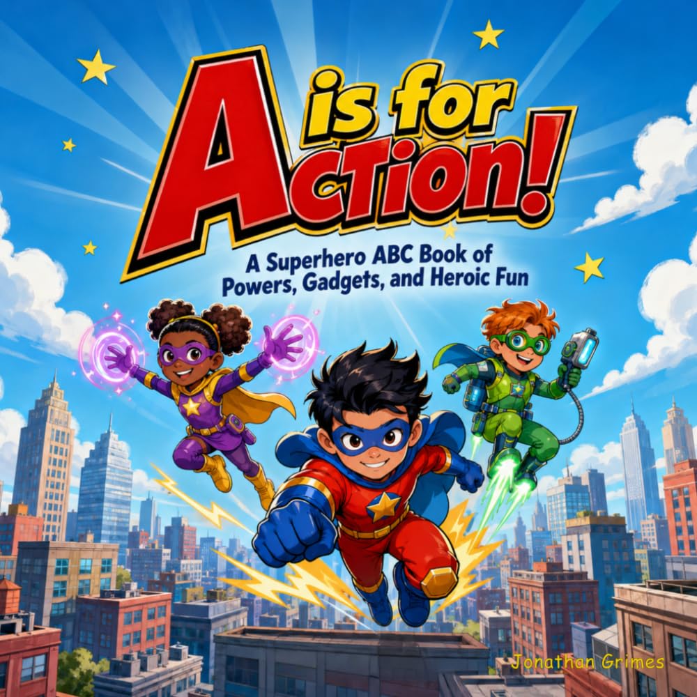 A is for Action!: A Superhero ABC Book of Powers, Gadgets, and Heroic Fun (Fun First ABC Books)