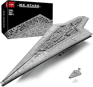 WLOXBKF 13134 Star Destroyer Model Ship Toy Building Set, Executor Star Dreadnought Building Set, Awesome Movie Collectible Gifts Building Kit for Age 14+ Kids(7588+Pcs)