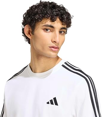 adidas Essentials 3-Stripes Single Jersey Left Chest Branded T-Shirt