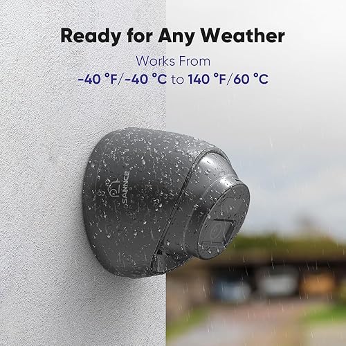 Miniatura 6 de SANNCE 1080P 24PCS IR-LEDs 0.142 in lente con IR corte CCTV cámara seguridad díanoche impermeable cámara - 66ft IR distancia