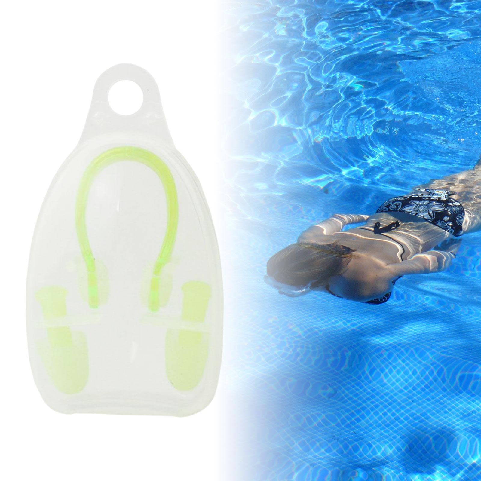 RNXRZANK 6xNose Clip and Ear Swimming Nose Clip Ear, and Nose Clip Set Swimmer Surfing Dive Training Accessories