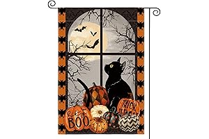AVOIN colorlife Halloween Pumpkin Trick or Treat Boo Garden Flag