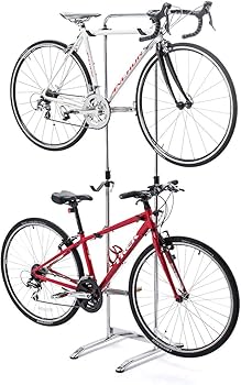 Amazon | サンワダイレクト ロードバイク スタンド 2台 室内 自立式 無