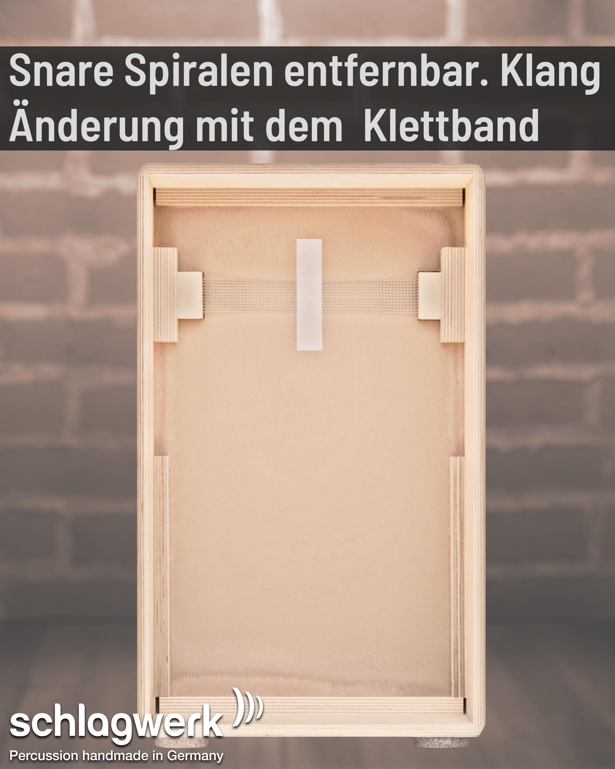Schlagwerk CP530 Cajon Agile Nature - durchsetzungsstarke Profi-Cajon mit Gabun Schlagfläche, mit 20 Snare-Spiralen über ganze Breite, ideal für Stage und Studio mit Agile Snare-Technik