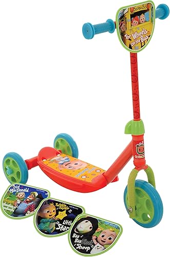Miniatura 3 de CoComelon Switch It Multi Character Tri Scooter, multicolor, 22.4 in x 13.8 in x 26.4 in