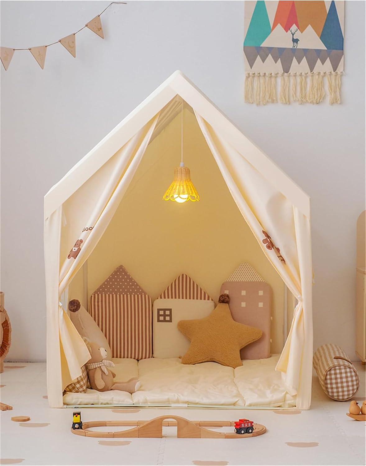 Youluckキッズテント 室内帐篷 お庭で遊園地気分 睡眠テント 簡単に Youluckキッズテント 室内帐篷 お庭で遊園地気分 睡眠テント 簡単に