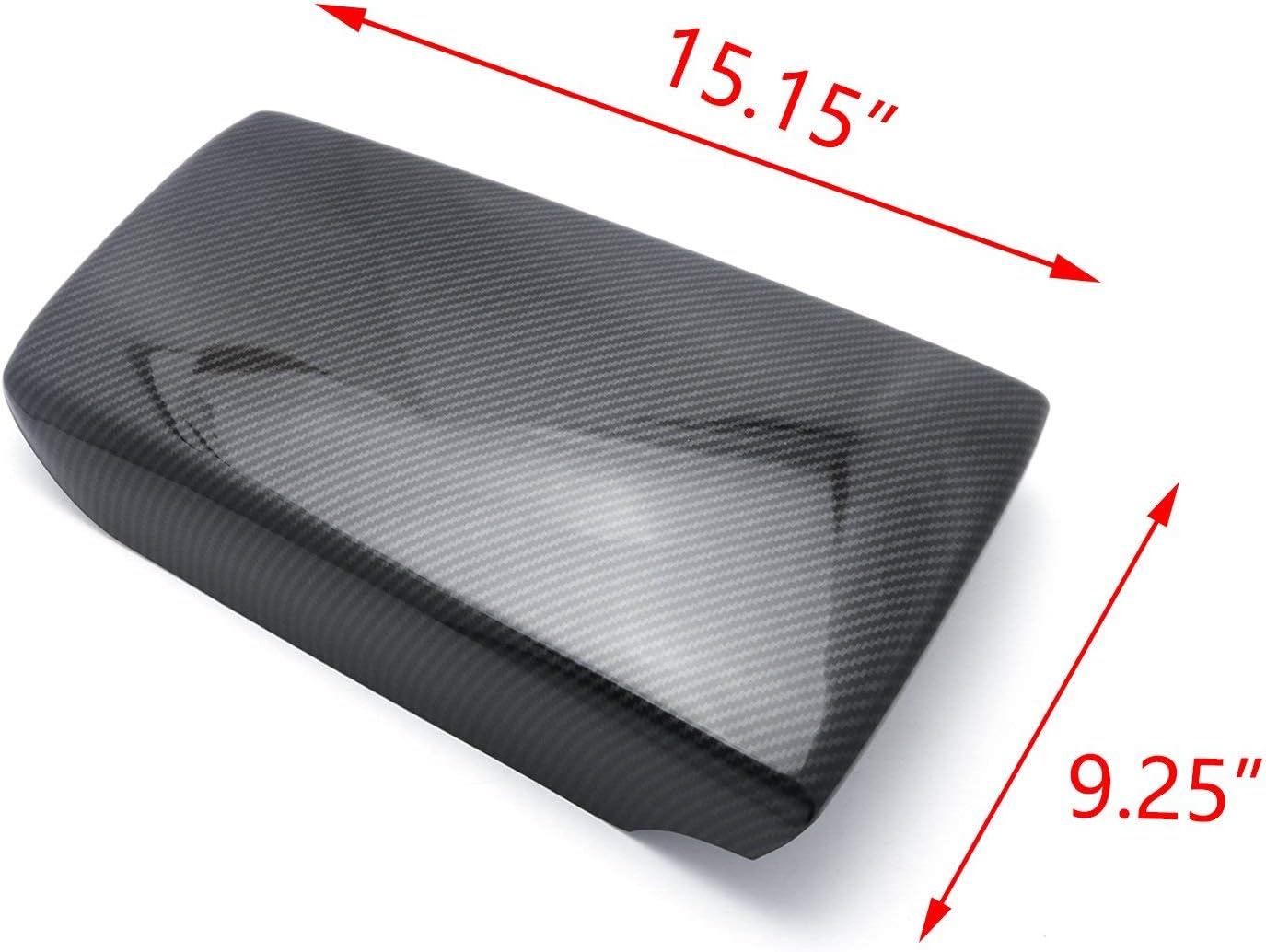 x xotic tech Interior Armrest Box Cover Trim Center Console Protector Cap, Carbon Fiber Pattern, Compatible with Honda Accord 10th Gen 2018-2022