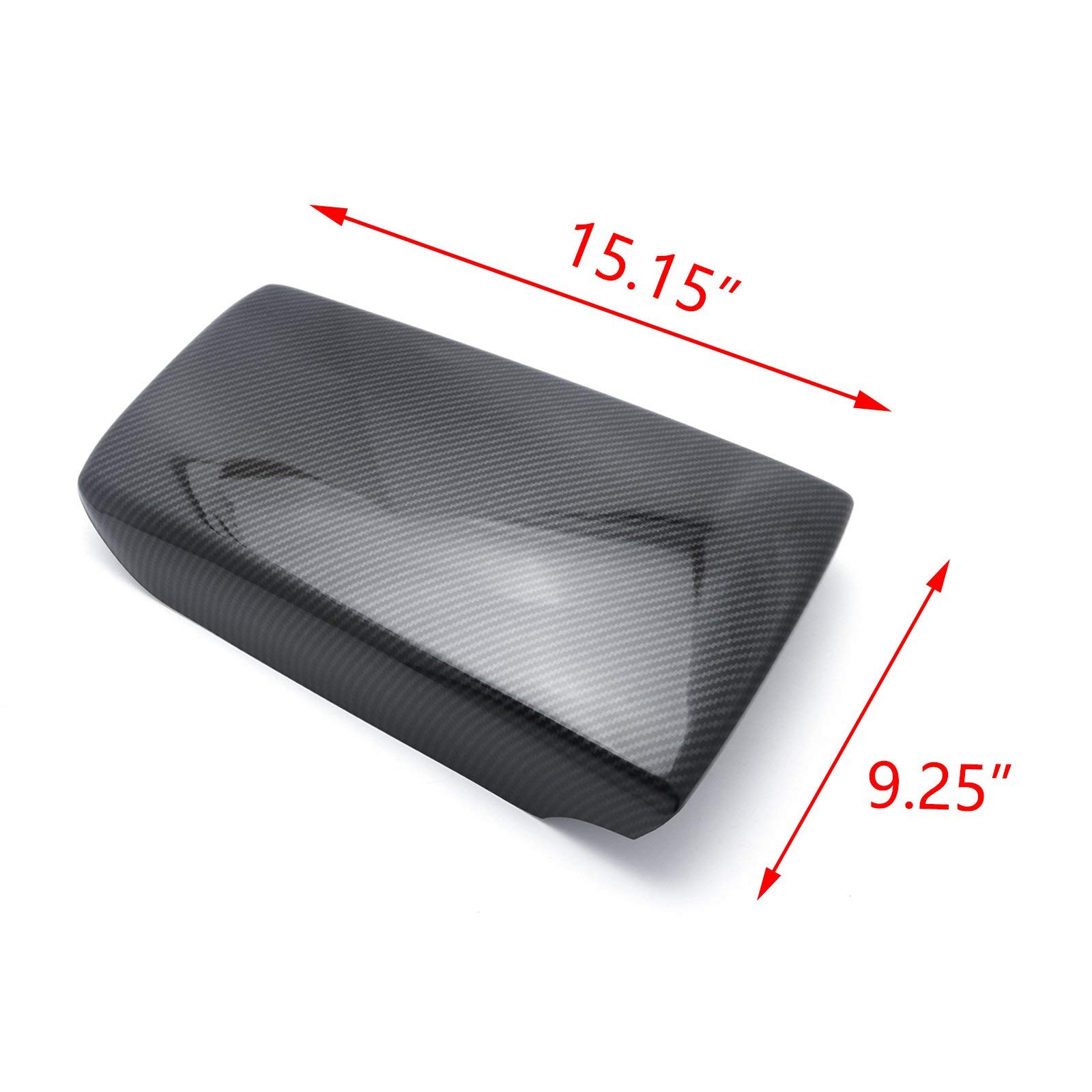 Xotic Tech Interior Armrest Box Cover Trim Center Console Protector Cap, Carbon Fiber Pattern, Compatible with Honda Accord 10th Gen 2018-2022