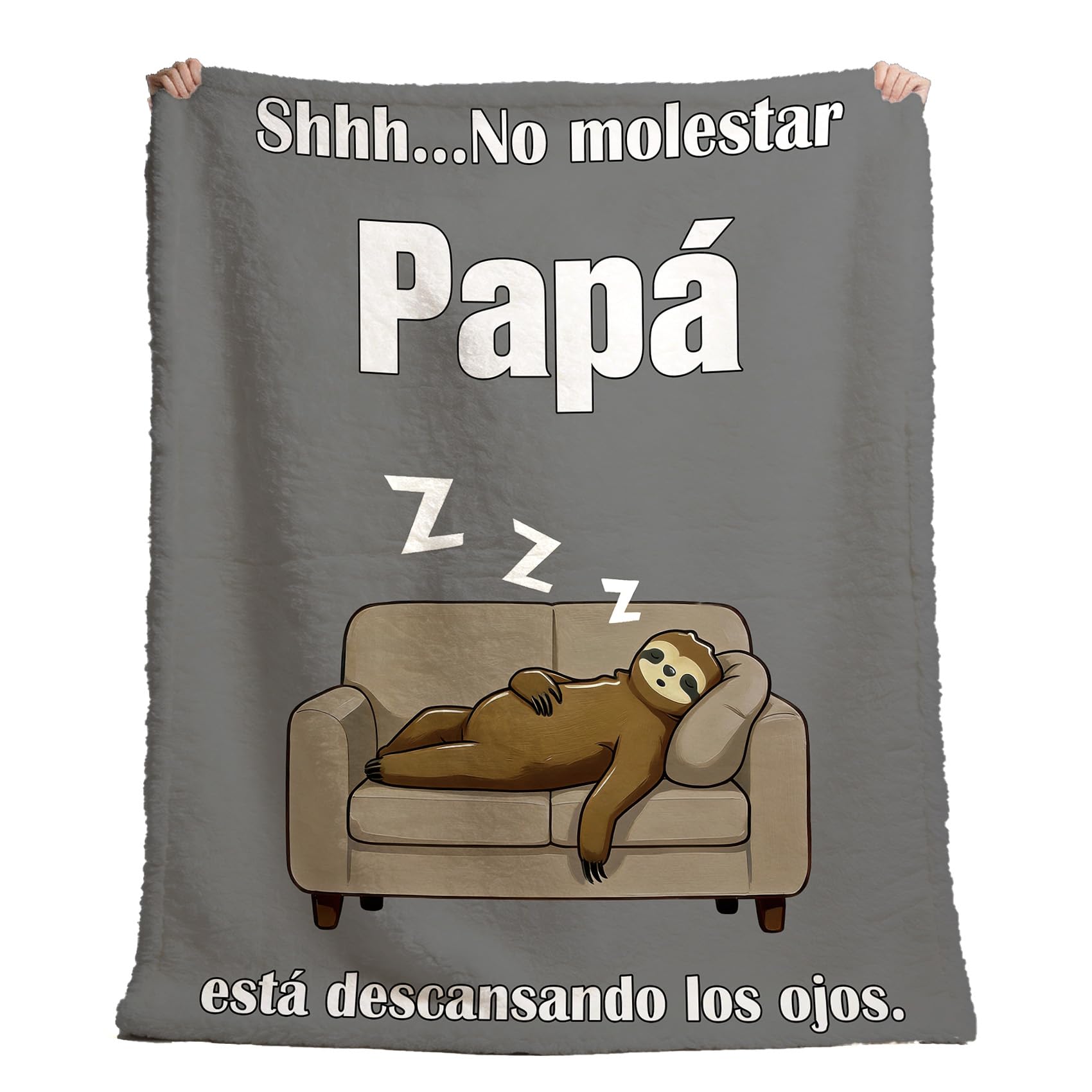 Regalo Dia del Padre Regalo Padre Papa Manta Sofa 130 X 150cm Regalos Originales para Hombre Regalos Cumpleaños Papa Franela Manta para Cama Picnic Semana Santa Navidad