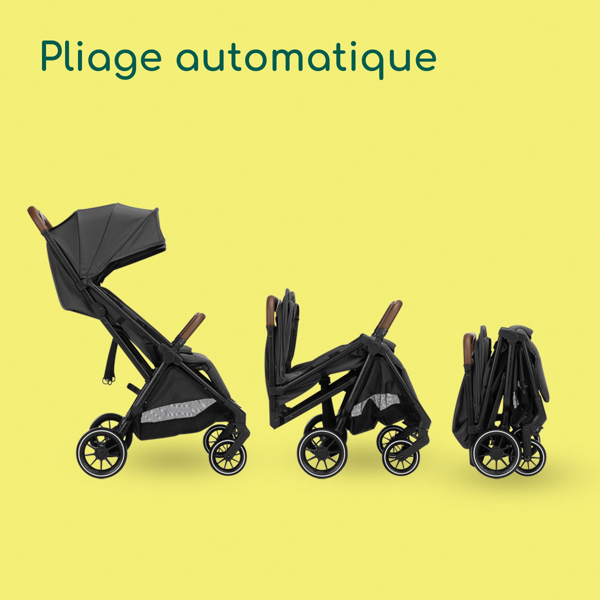 Bebeconfort Mane, Poussette Double, 0+ à 22 kg, Pliage Automatique, Inclinable À Plat, Arceau Pivotable, Harnais 5 Points, Fenêtre En Filet, Housse De Pluie, Sac De Courses (8 kg), Mineral Graphite