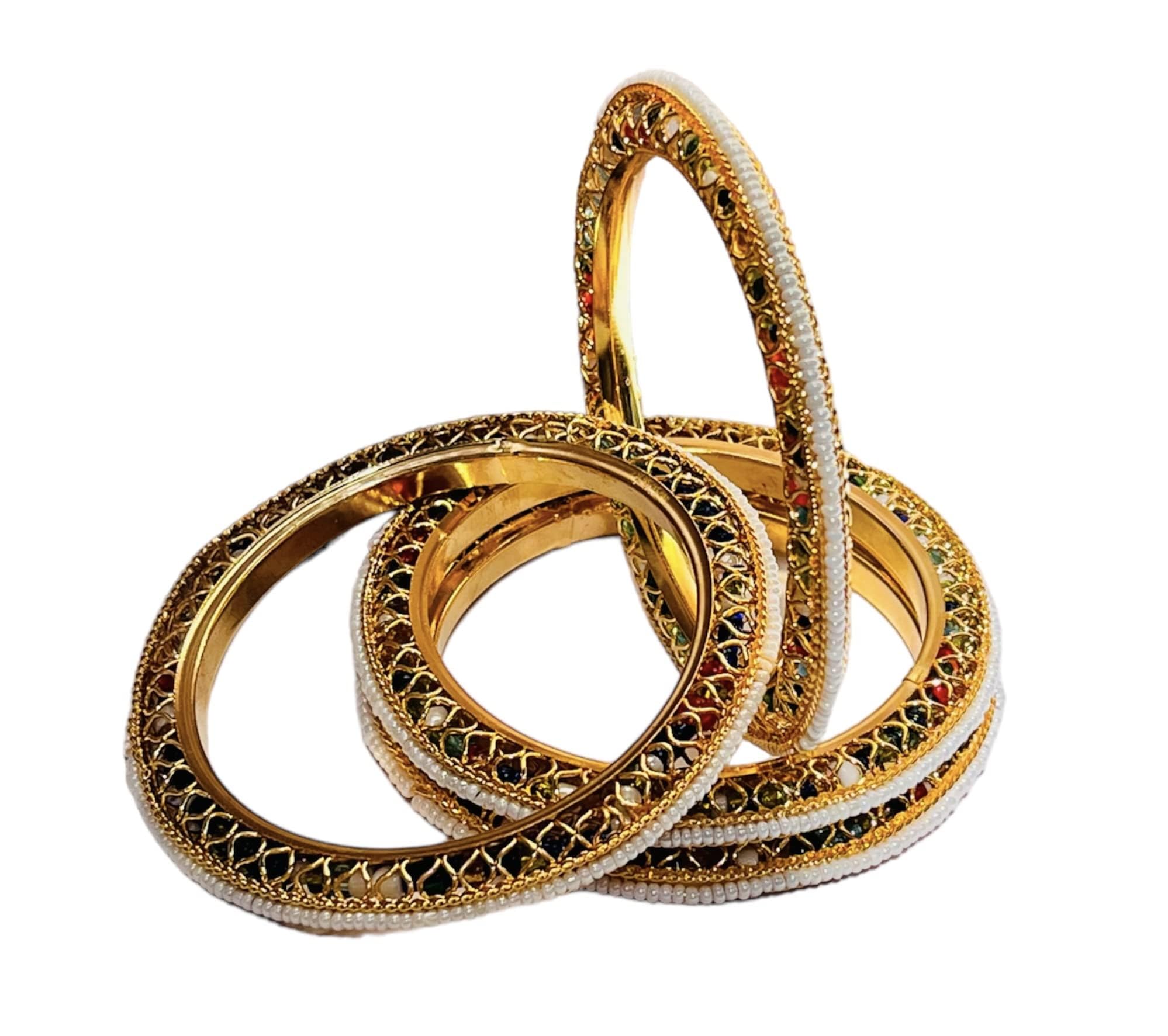 See full amazon price history chart for AAG Traditional Ethnic Kada Set | Golden Design Hand Crafted Pearl Bangle Set of 4 for Women and Girls (2.8) AAG Traditional Ethnic Kada Set | Golden Design Hand Crafted Pearl Bangle Set of 4 for Women and Girls (2.8) (B0D8KTWJDW) Amazon Price History, Amazon Price Tracker