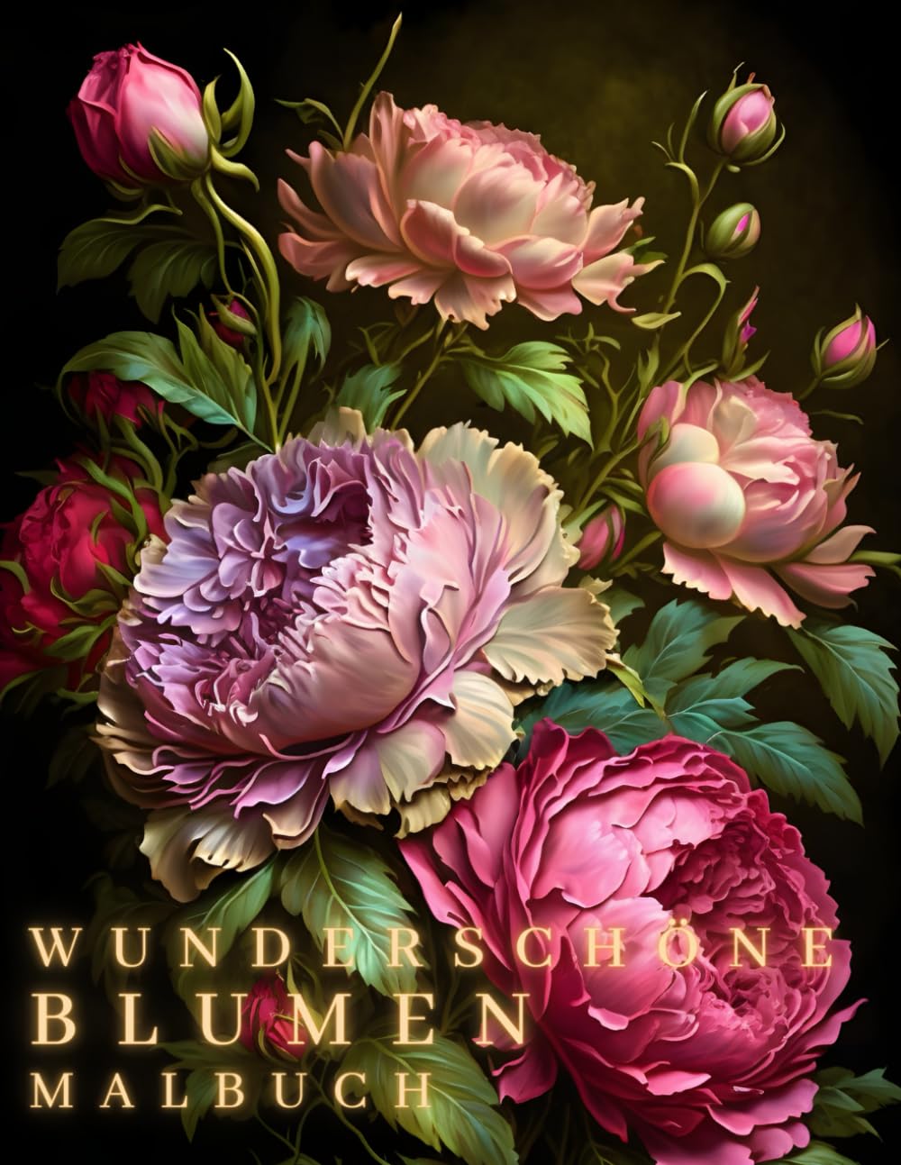 Wunderschöne Blumen Malbuch: Malbuch für Erwachsene – Entspannendes Ausmalbuch mit Blumenmotiven zur Achtsamkeit, Stressabbau und Kreativität