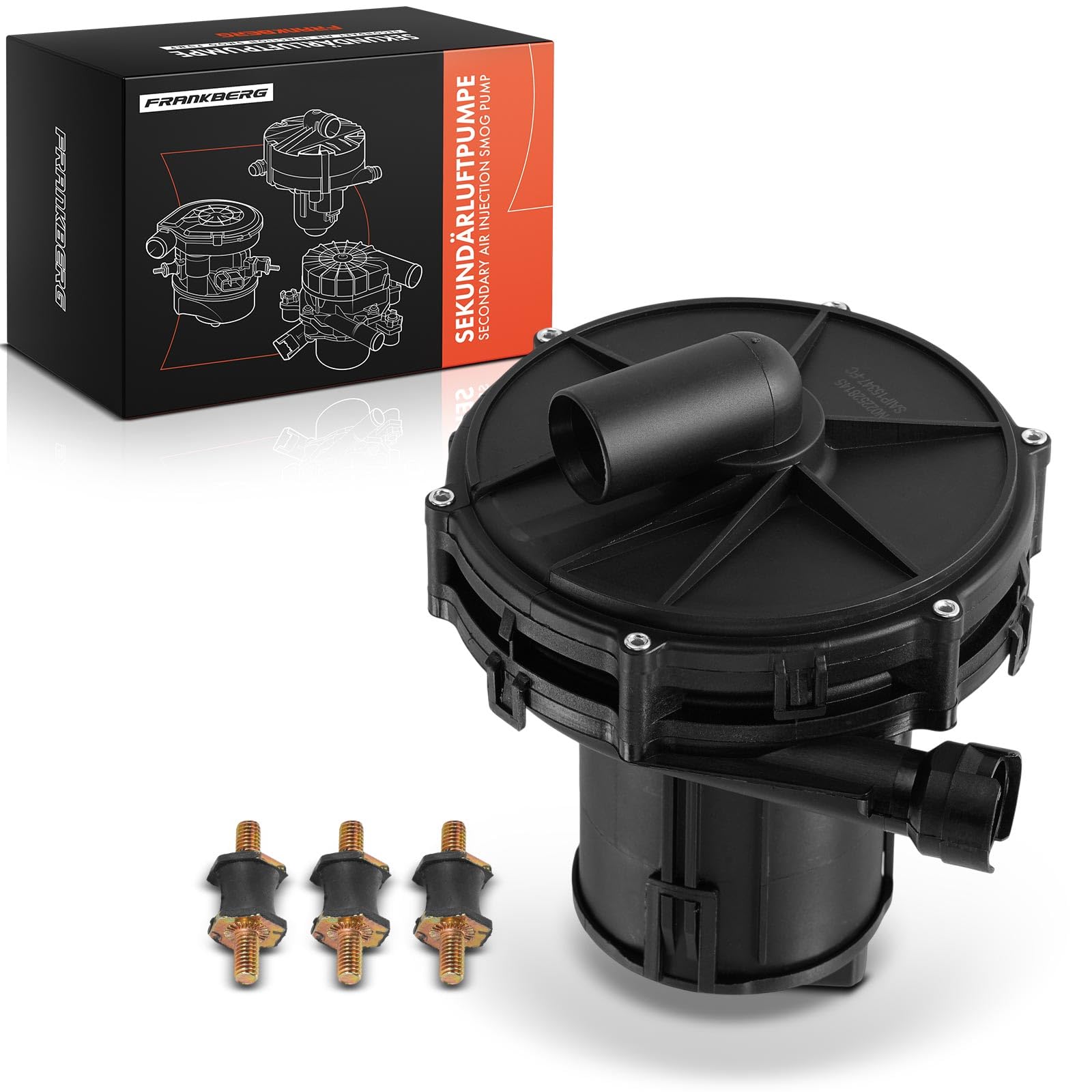 Frankberg Bomba de aire secundaria 2 Polos Compatible con Serie 3 E46 318i Serie 3 E46 316i Serie 3 Touring E46 318i Serie 3 Coupé E46 318 Ci Serie 3 Coupé E46 316 Ci Replace# 11721715347,11721709610