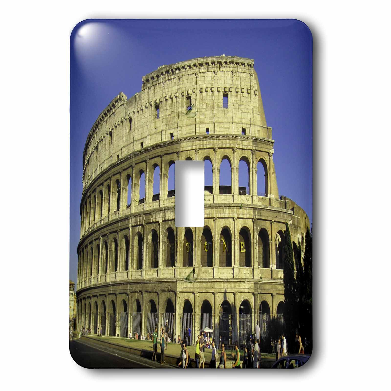 Interrupteur simple Colisée 3dRose LSP_66294 pour remplacer une plaque murale blanche ennuyeuse